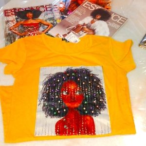 Brown Girl with BEAUTIFUL hair (T-Shirt)